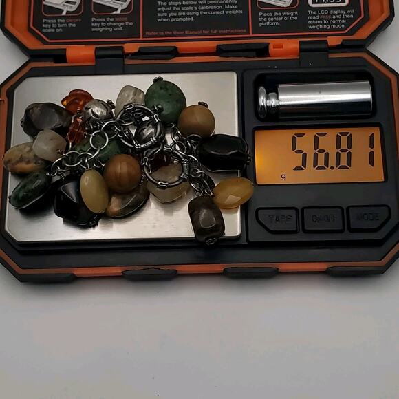 SILPADA Sterling Silver Cha Cha Bracelet Multi Stone Dangle Bead Charms 7.5” - Picture 7 of 7